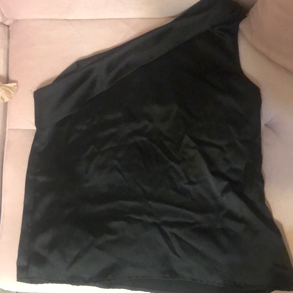 Rachel Zoe • One Shoulder Satin Blouse • Size Small